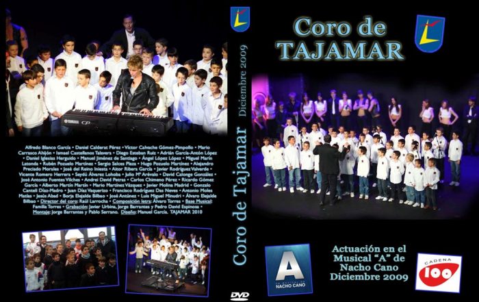 Carátula del DVD de la actuación del coro en el Musical de Nacho Cano