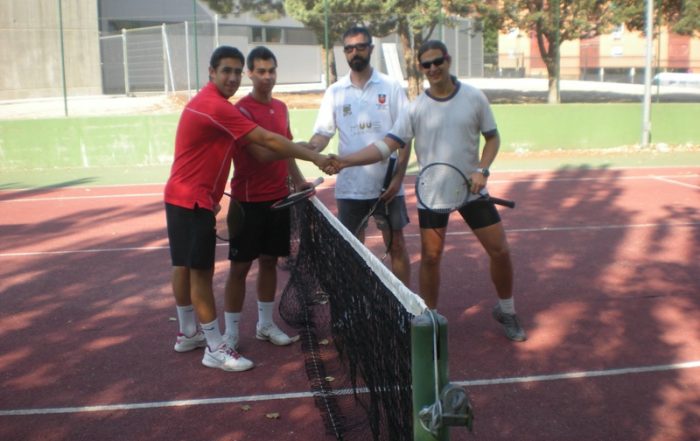 Finalistas del Torneo" Manuel Plaza", de tenis