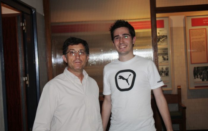 Antonio con D. Francisco Andrés, director de Bachillerato